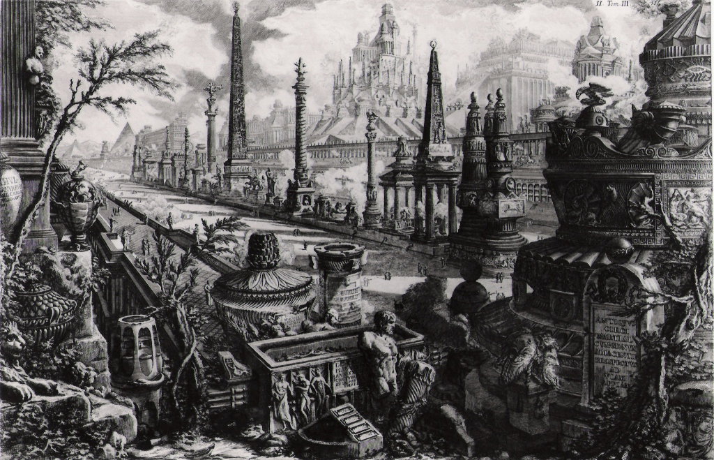 l'antico circo di Marte e i vicini monumenti prospicenti la via Appia (stam